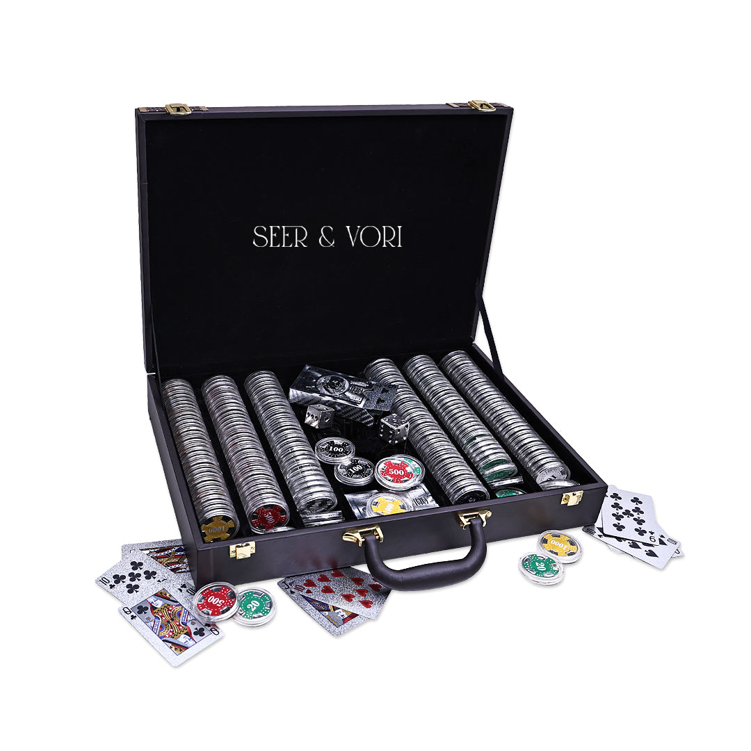 The Silver Gambit Poker Set