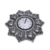Silver Divine Motif Ornate Wall Clock