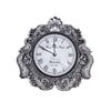 Silver Peacock Heritage Wall Clock