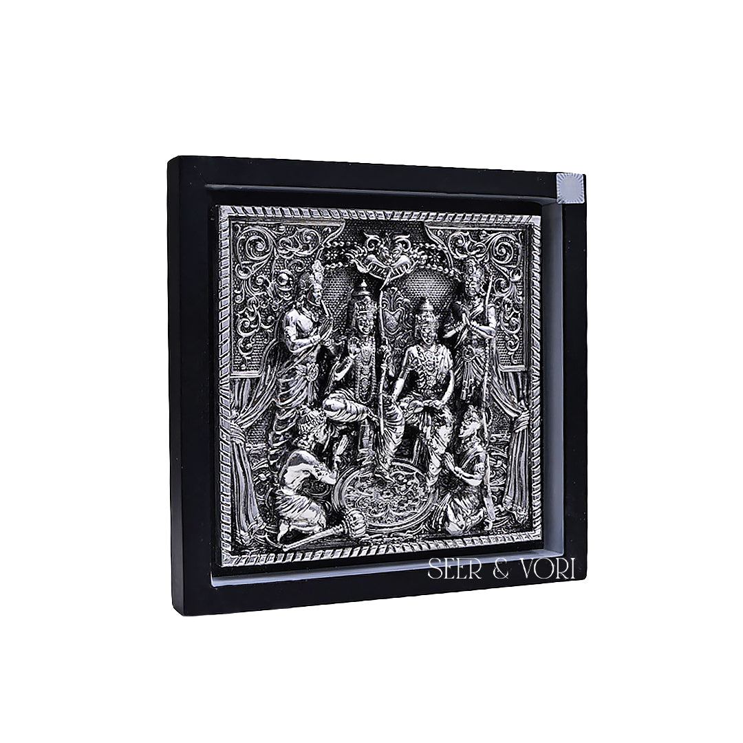 Silver Ram Darbar Divine Frame