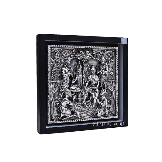 Silver Ram Darbar Divine Frame