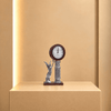 Silver Celestial Angel Table Clock