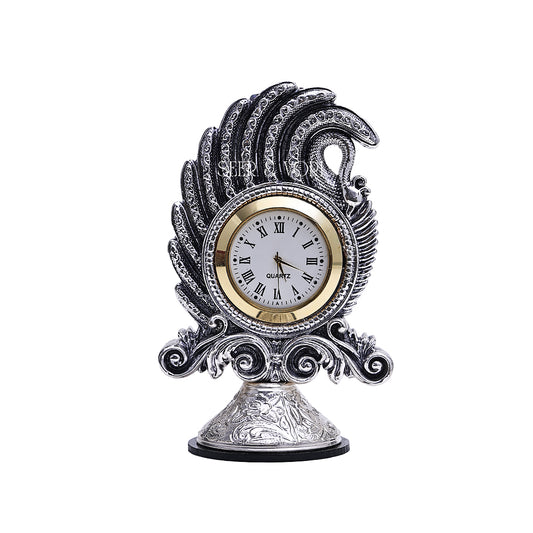 The Silver Heritage Table Clock