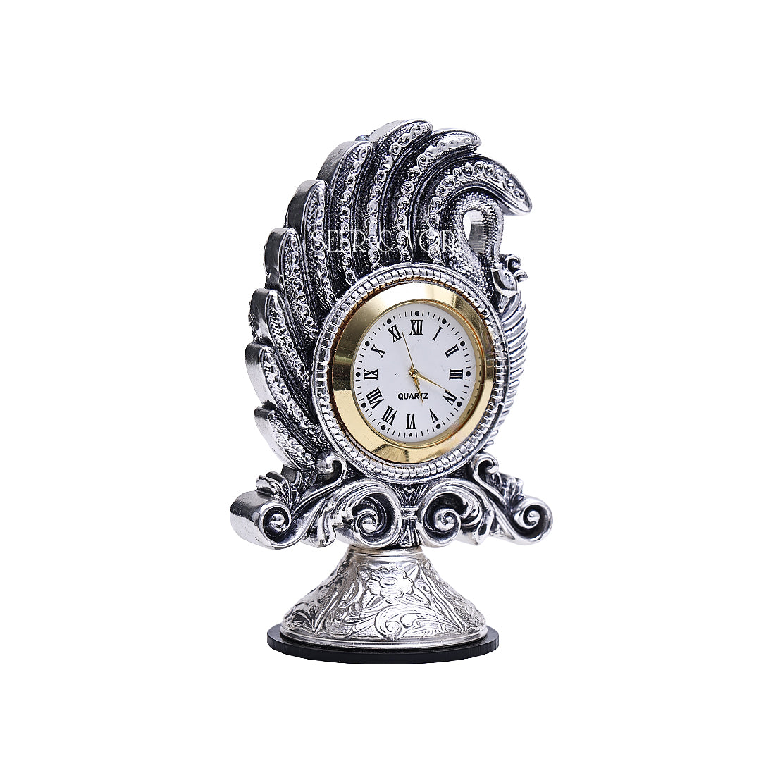The Silver Heritage Table Clock