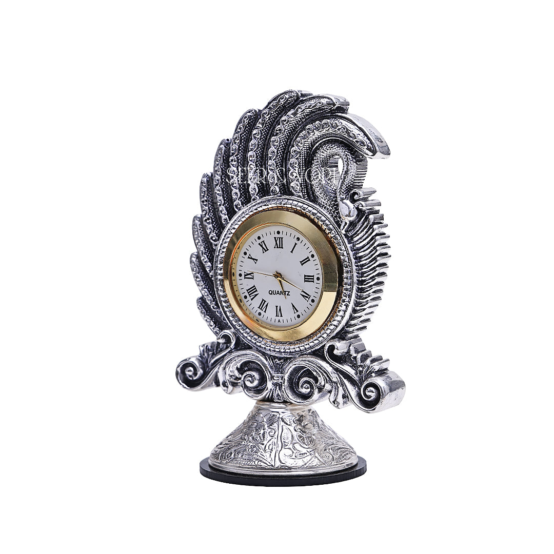 The Silver Heritage Table Clock