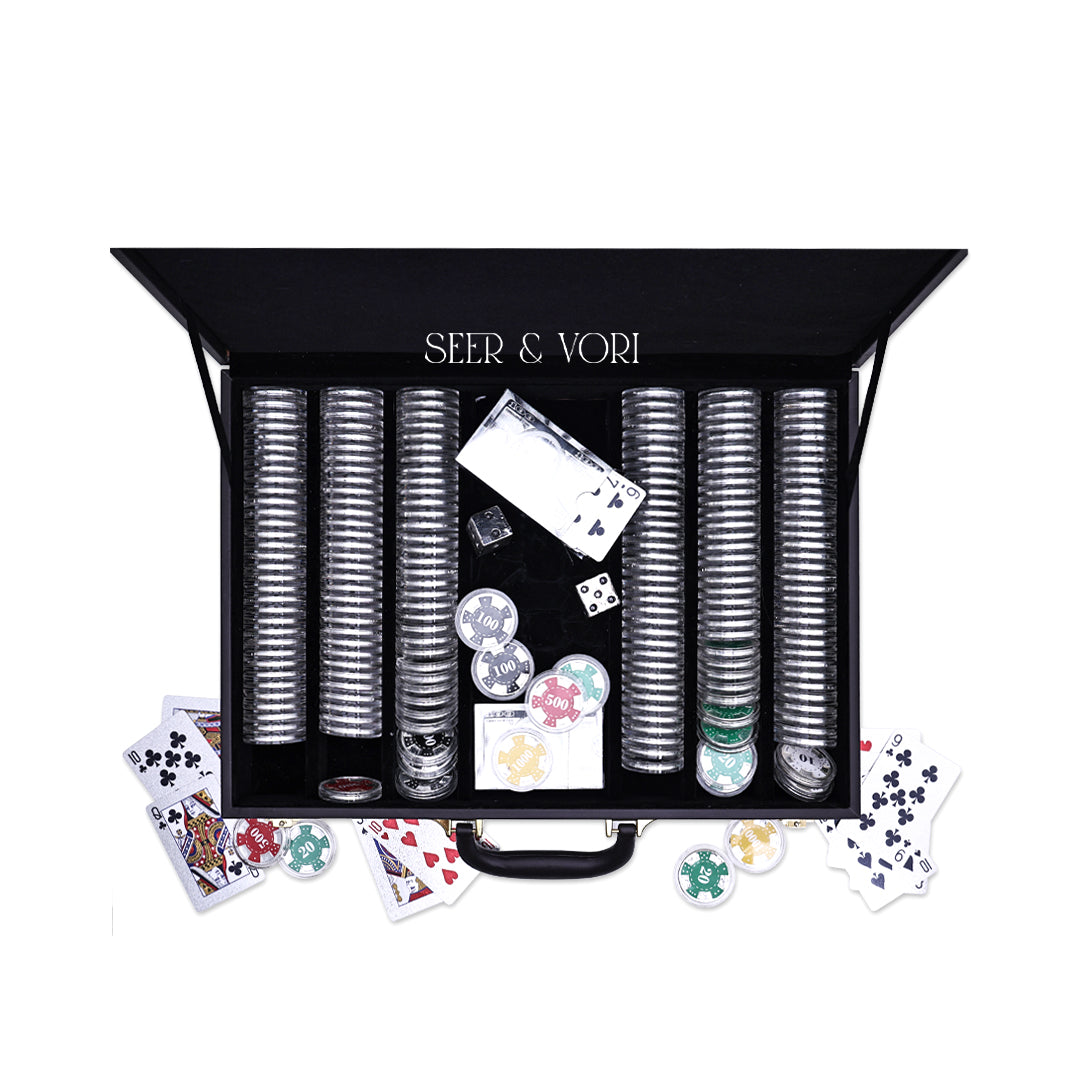 The Silver Gambit Poker Set