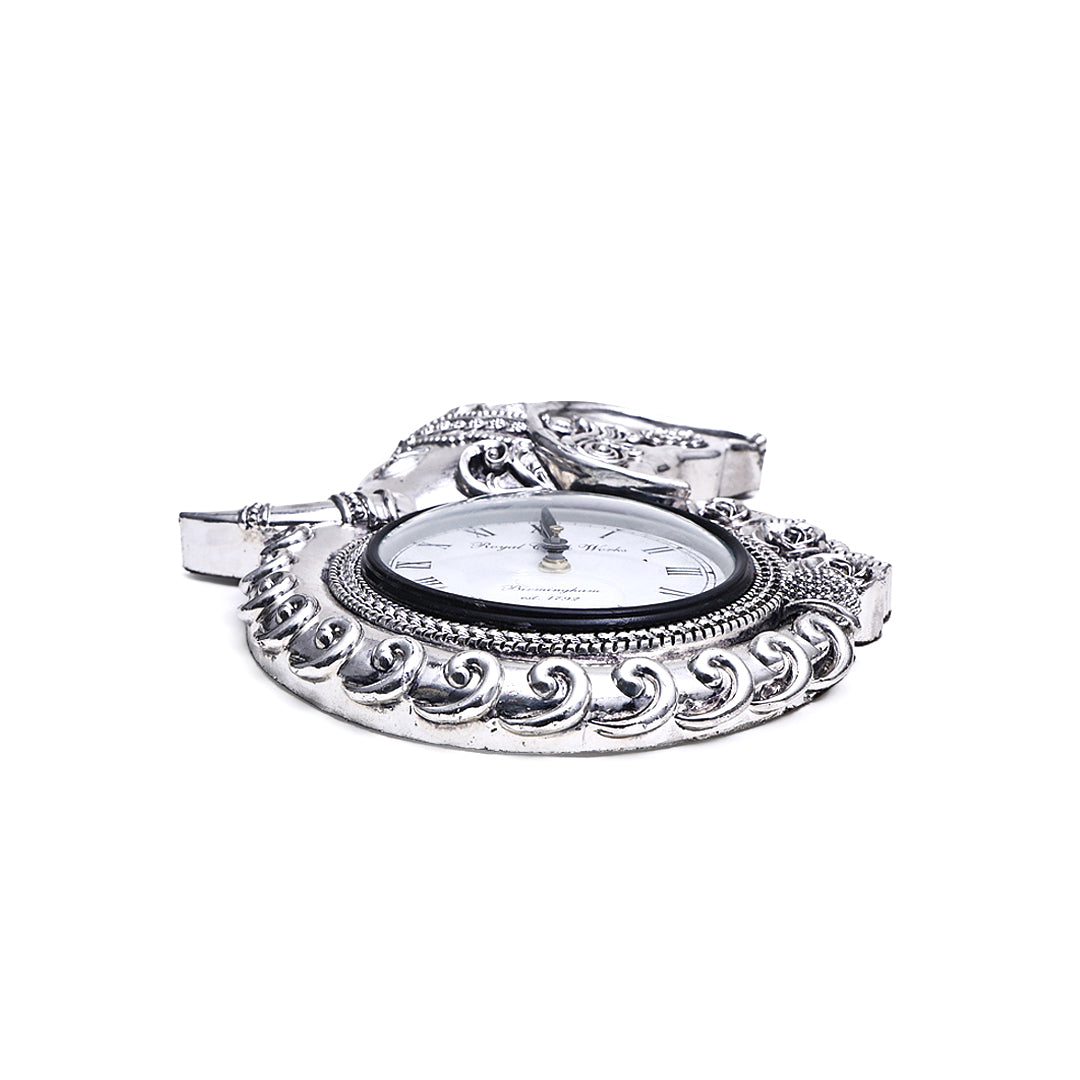 Divya Kaal Silver Ganesha Clock