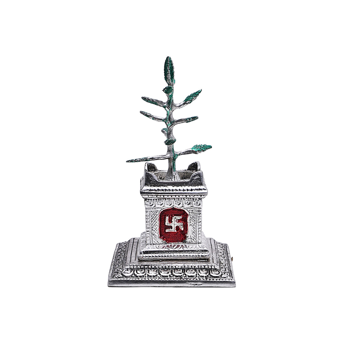 Silver Tulsi Plant Decorative Stand