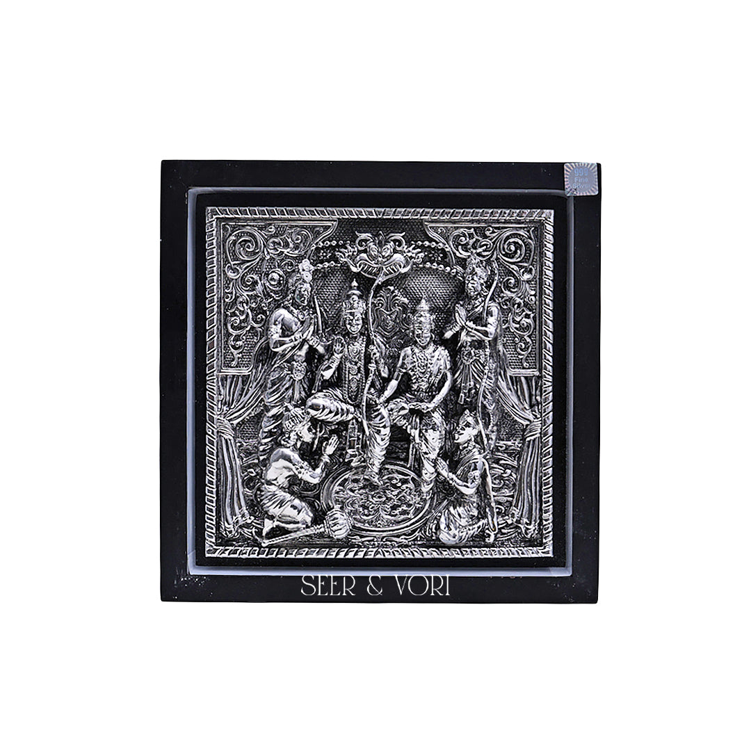 Silver Ram Darbar Divine Frame