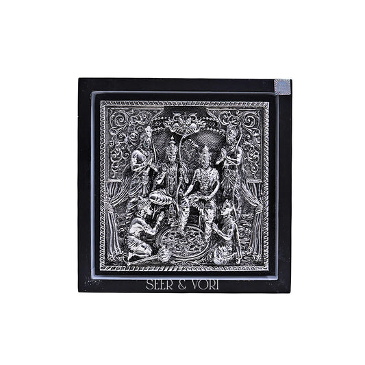Silver Ram Darbar Divine Frame