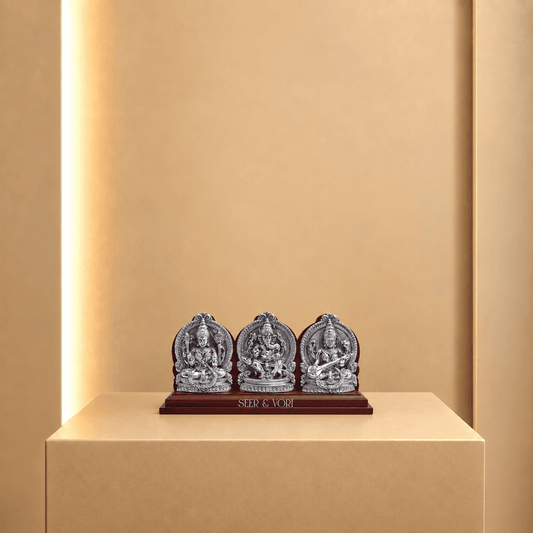 Tridevi Divine Silver Ensemble