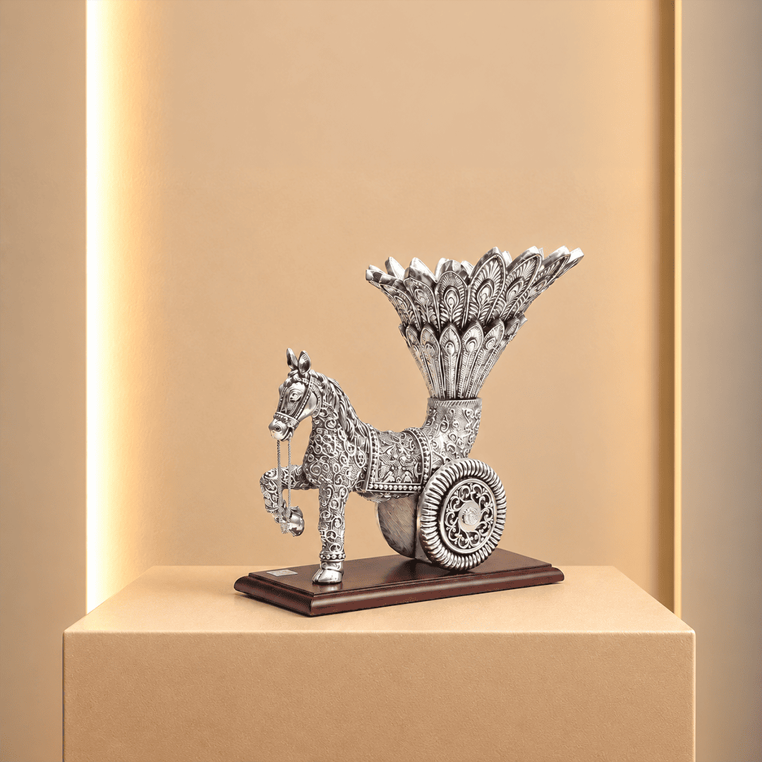 Sterling Horse Floral Vase
